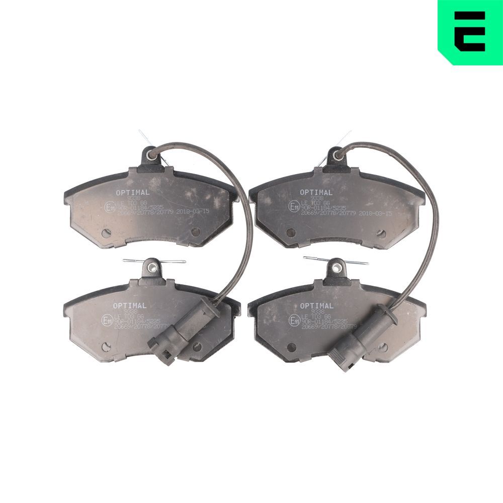 Гальмівні колодки дискові OPTIMAL BP09338 - zapix