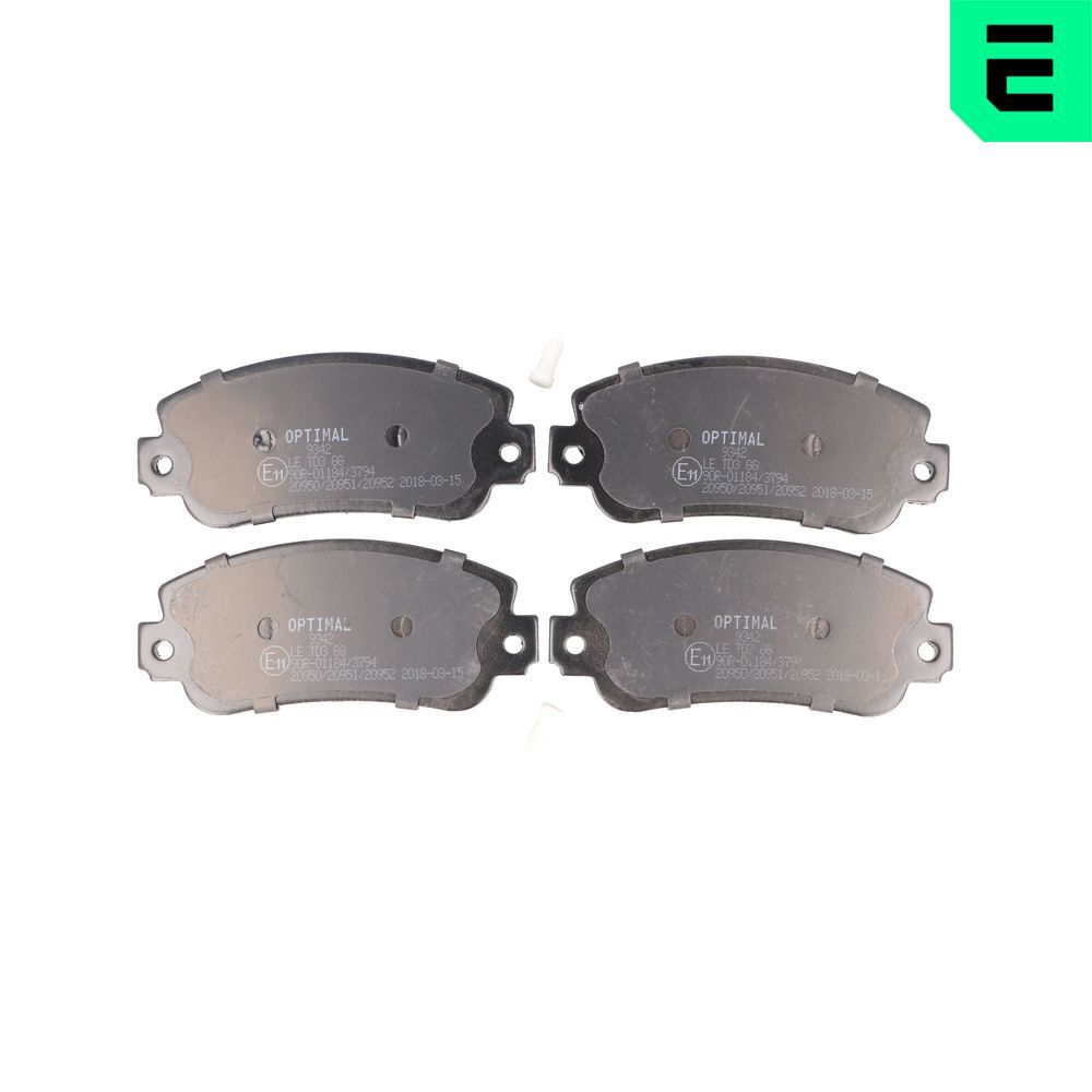 Гальмівні колодки дискові OPTIMAL BP09342 - zapix