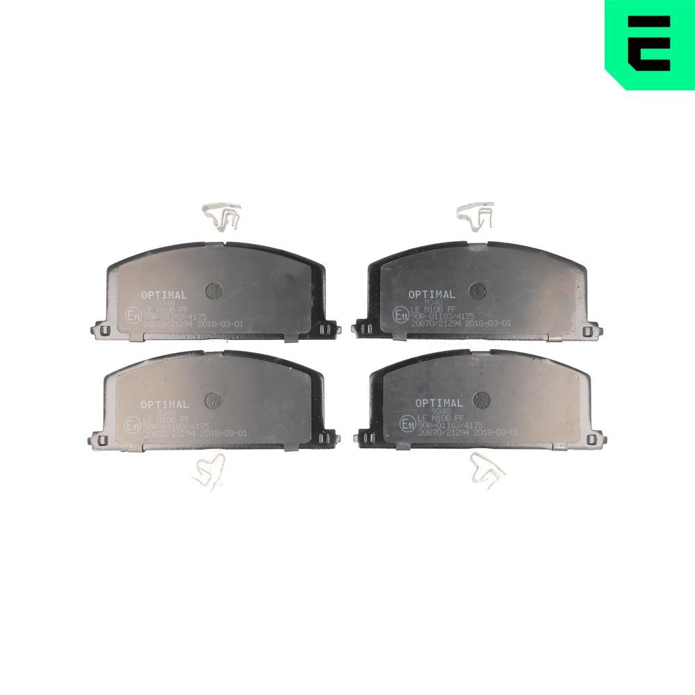 Гальмівні колодки дискові OPTIMAL BP09348 - zapix