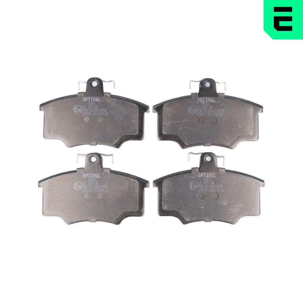 Гальмівні колодки дискові OPTIMAL BP09365 - zapix