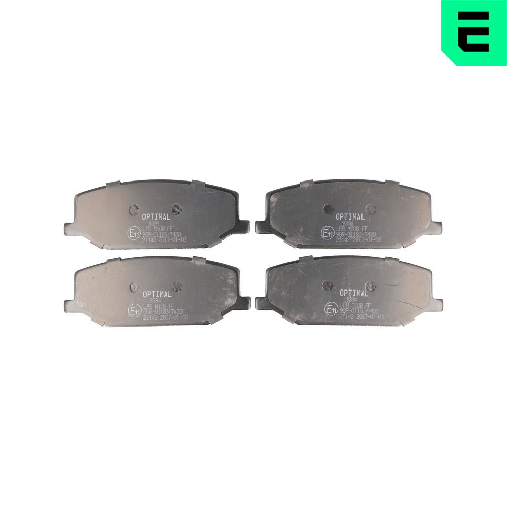 Гальмівні колодки дискові OPTIMAL BP09394 - zapix