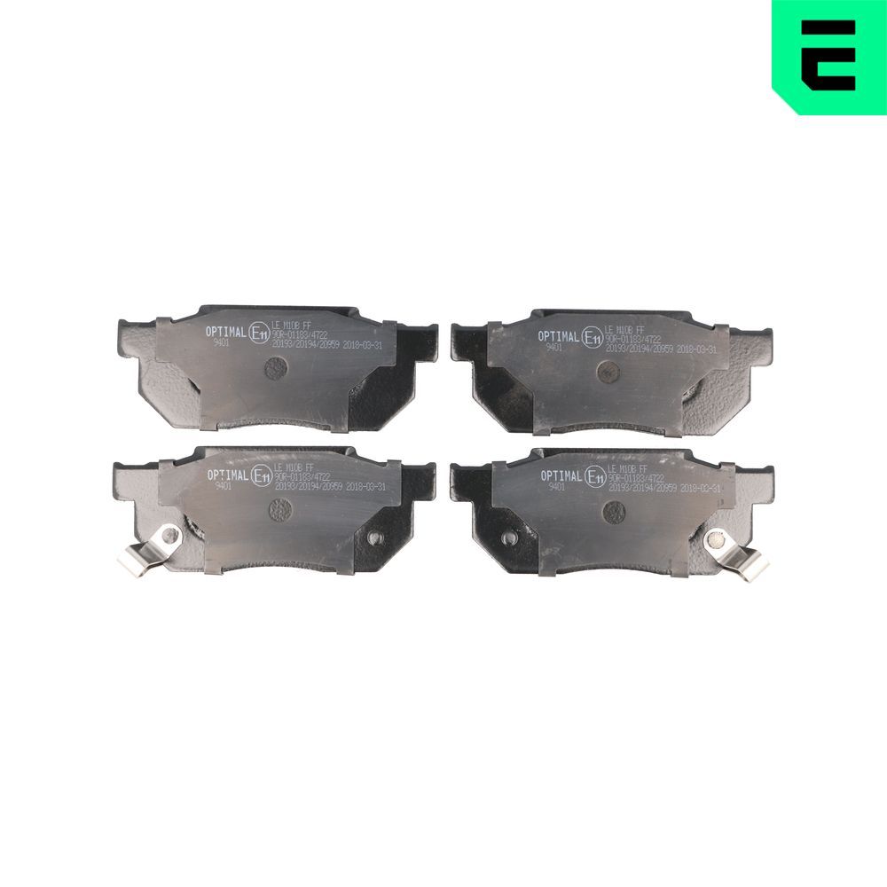 Гальмівні колодки дискові OPTIMAL BP09401 - zapix