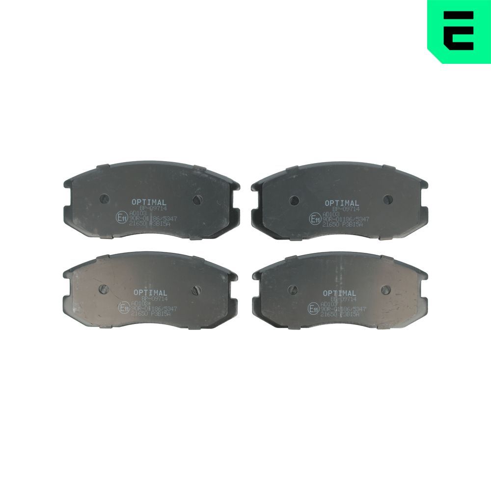 Гальмівні колодки дискові OPTIMAL BP09714 - zapix