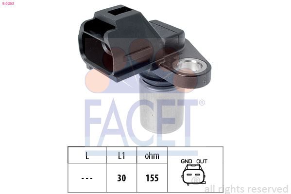 Датчик положення колінчастого валу FACET 90263 - zapix