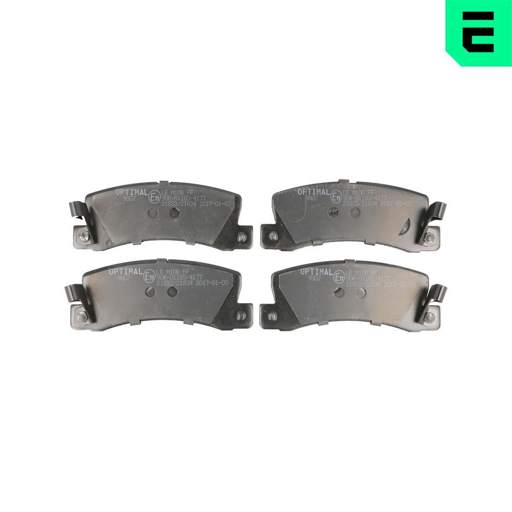 Гальмівні колодки дискові OPTIMAL BP09807 - zapix