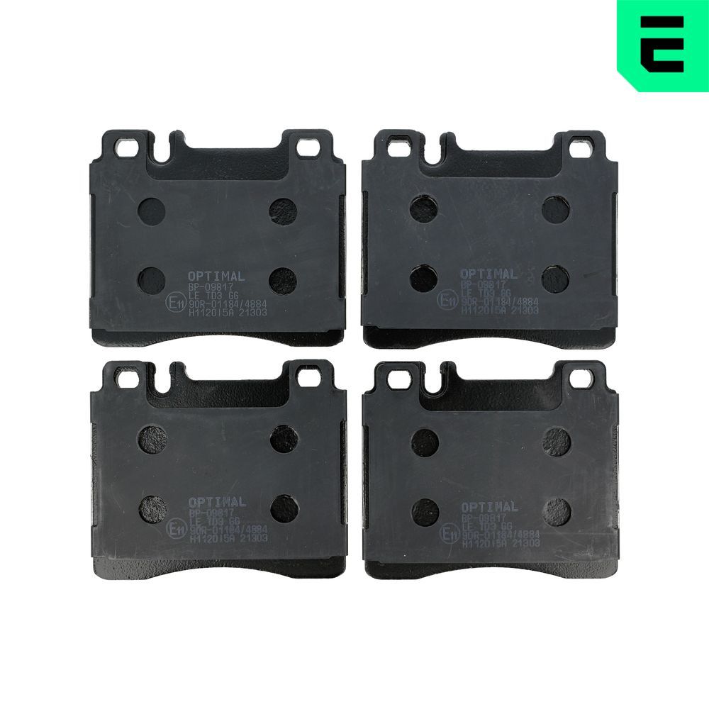 Гальмівні колодки дискові OPTIMAL BP09817 - zapix