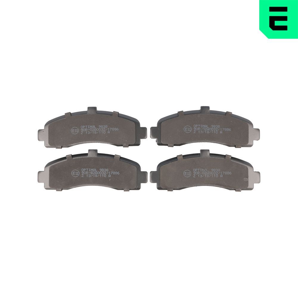 Гальмівні колодки дискові OPTIMAL BP09838 - zapix