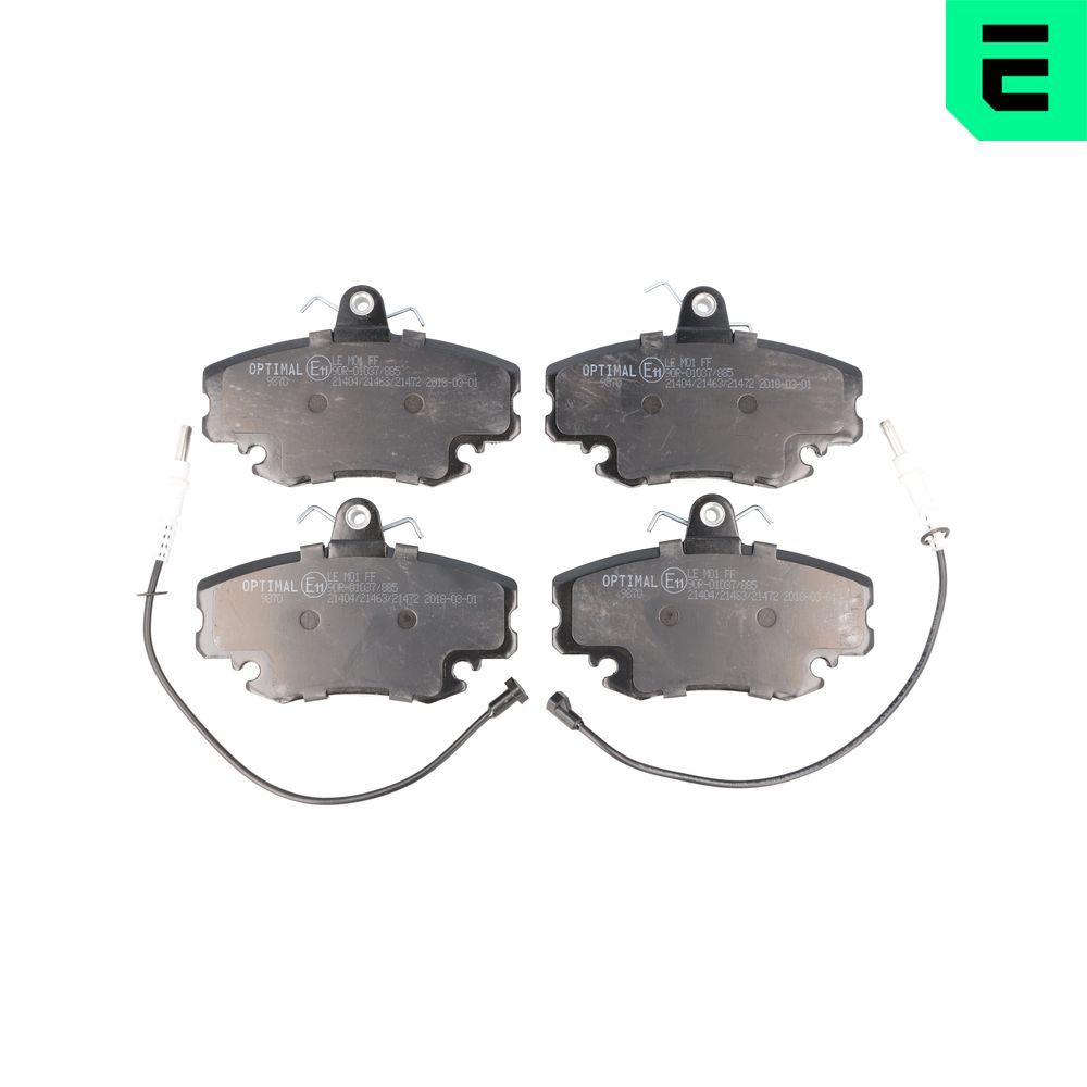 Гальмівні колодки дискові OPTIMAL BP09870 - zapix
