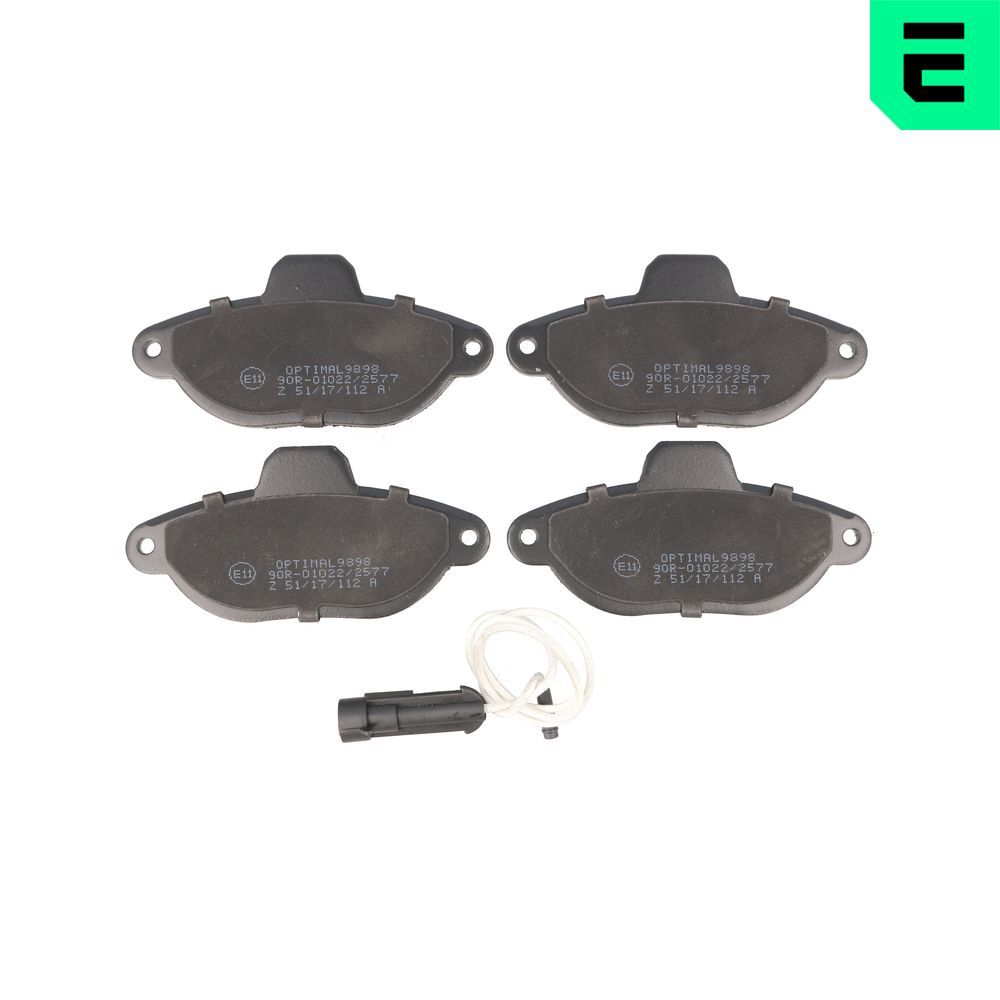Гальмівні колодки дискові OPTIMAL BP09898 - zapix