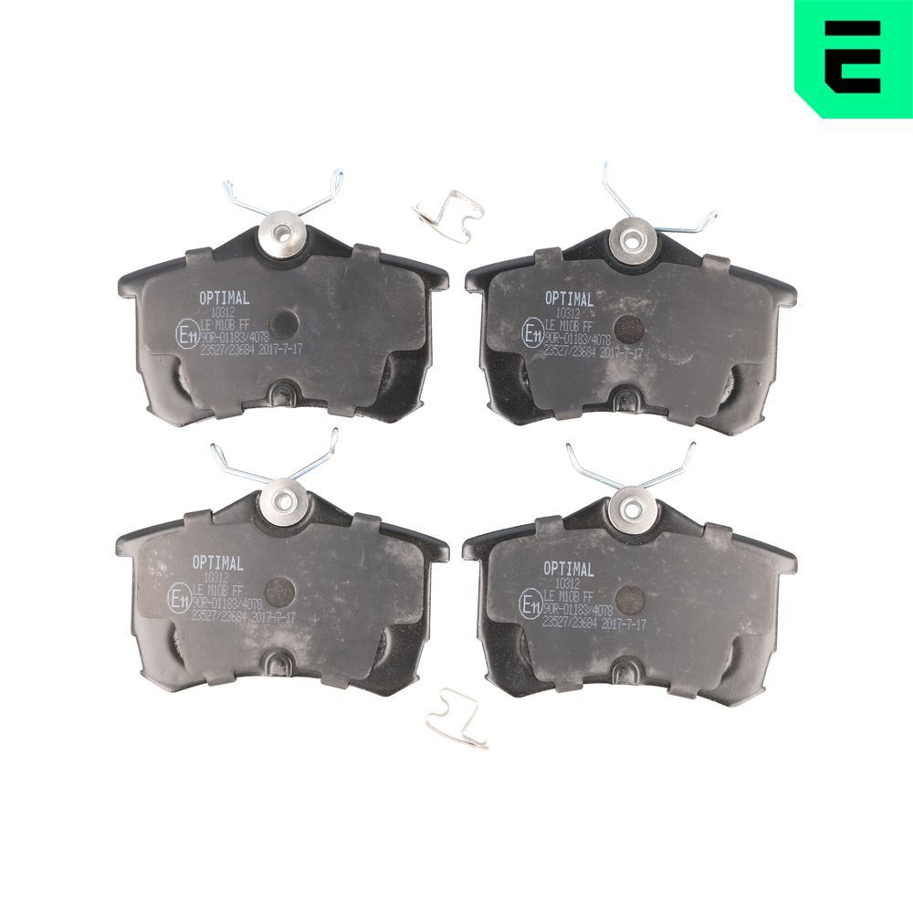 Гальмівні колодки дискові OPTIMAL BP10312 - zapix