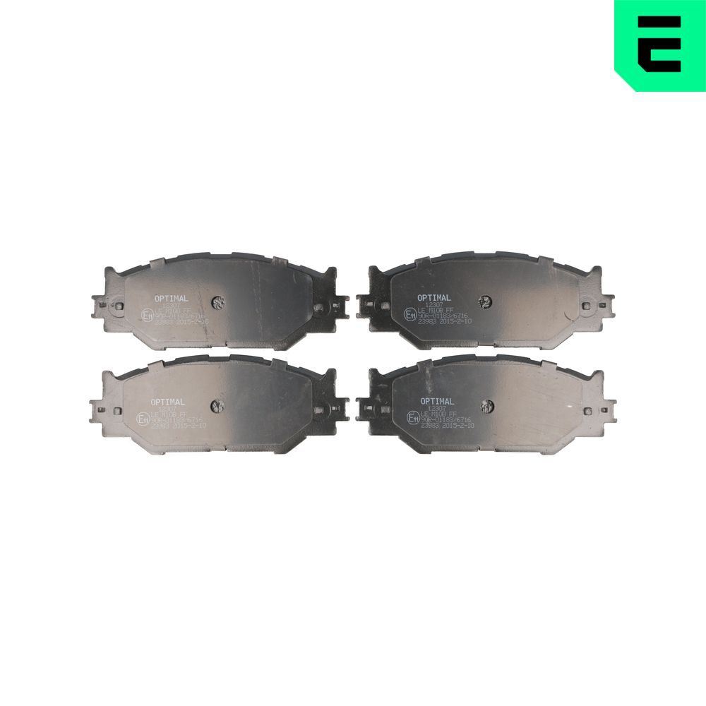 Гальмівні колодки дискові OPTIMAL BP12307 - zapix