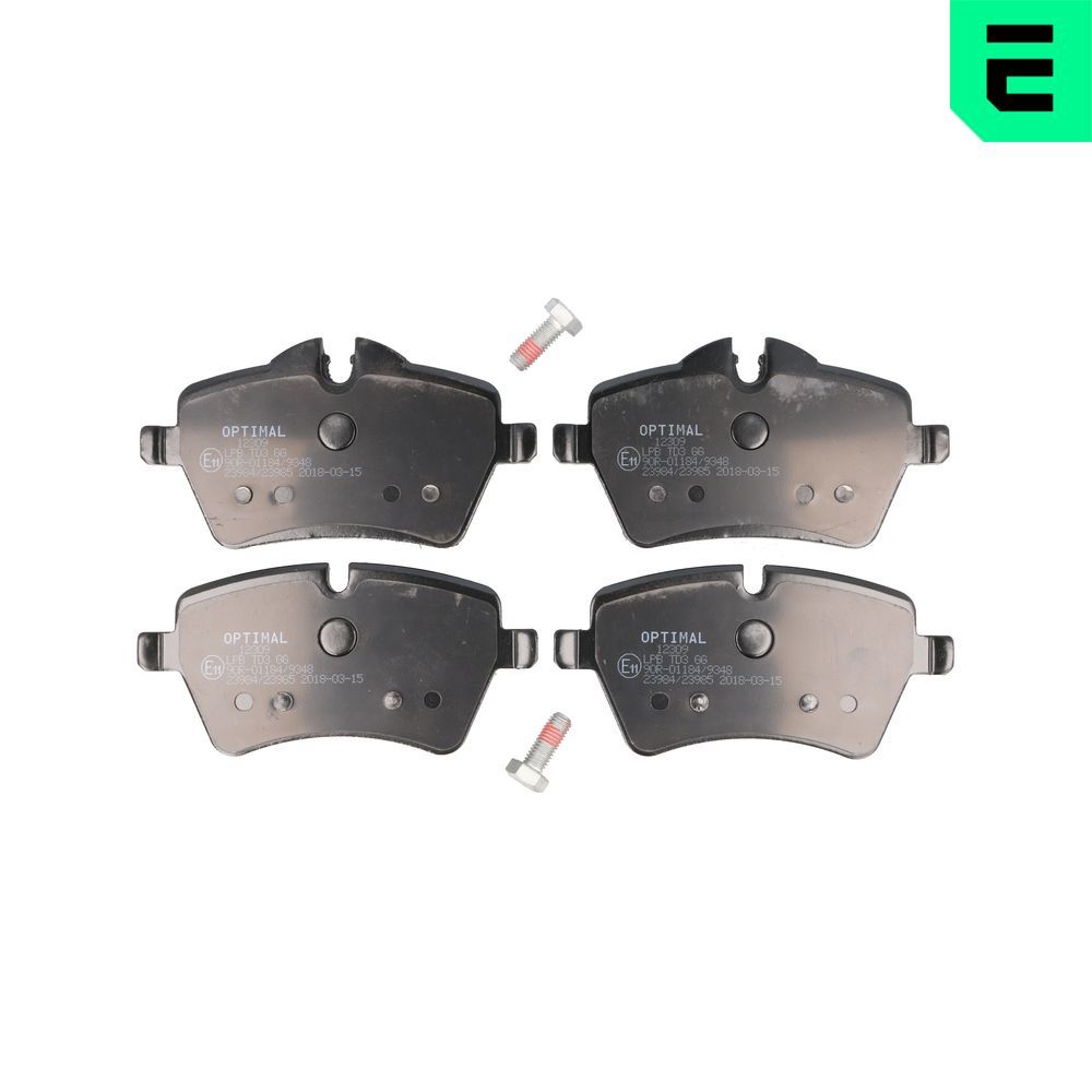 Гальмівні колодки дискові OPTIMAL BP12309 - zapix