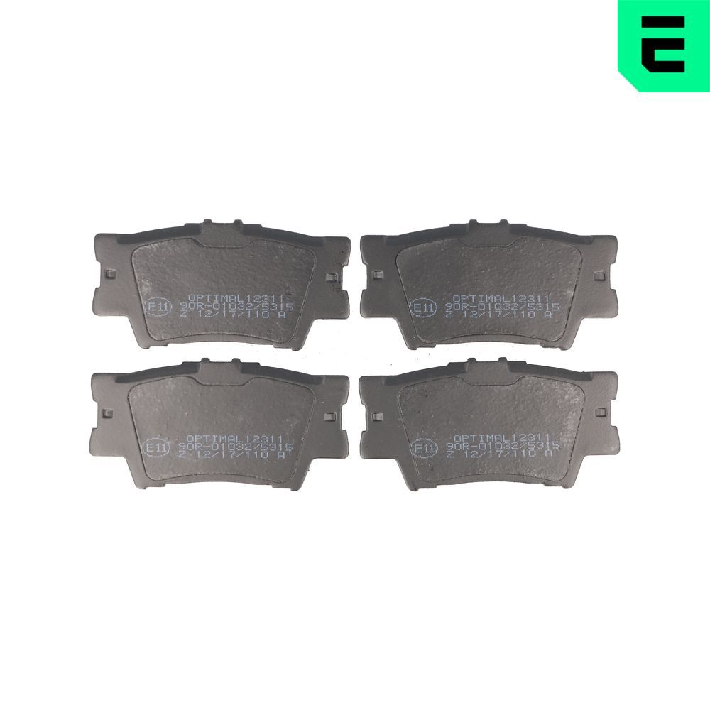 Гальмівні колодки дискові OPTIMAL BP12311 - zapix