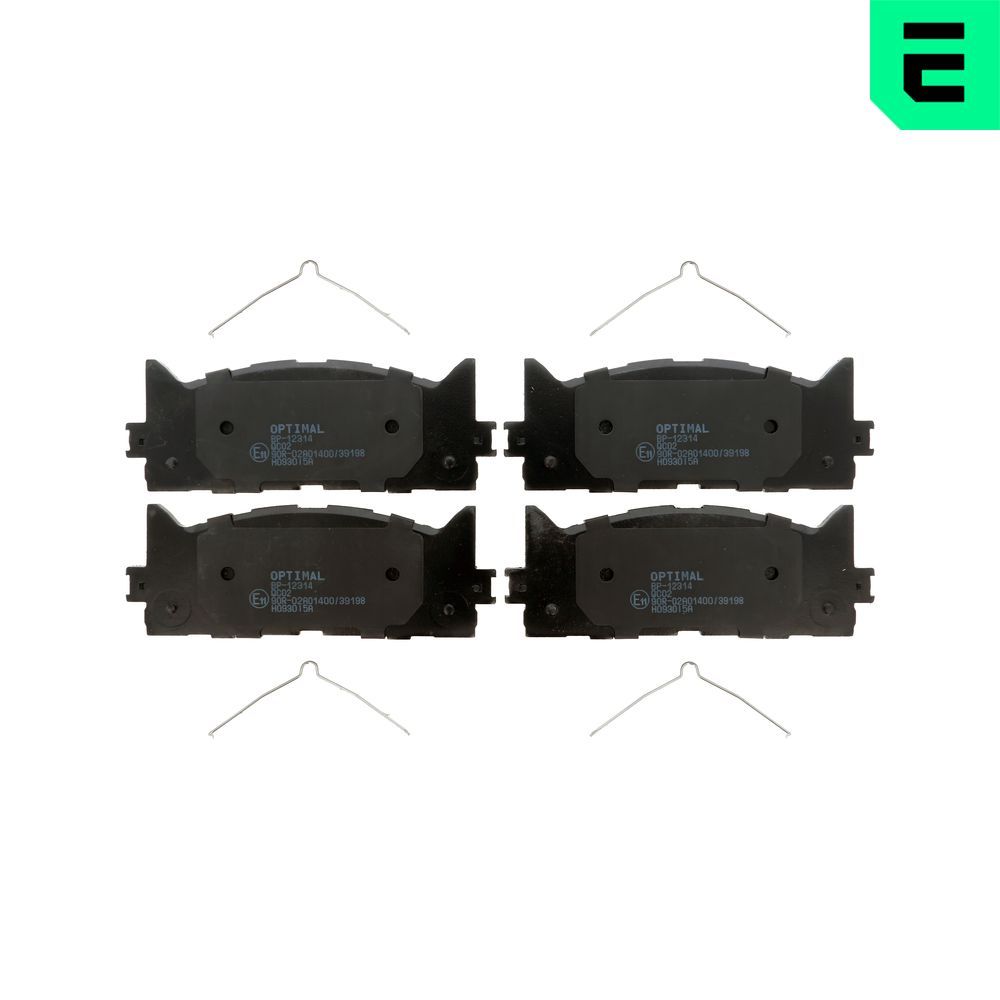 Гальмівні колодки дискові OPTIMAL BP12314 - zapix