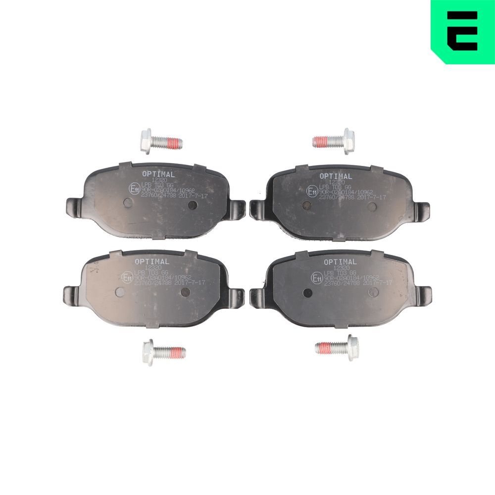 Гальмівні колодки дискові OPTIMAL BP12320 - zapix