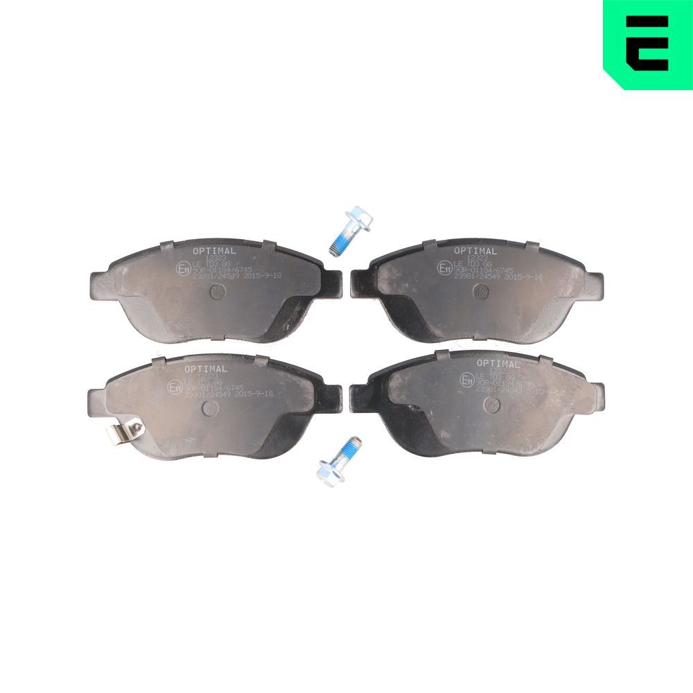 Гальмівні колодки дискові OPTIMAL BP12323 - zapix