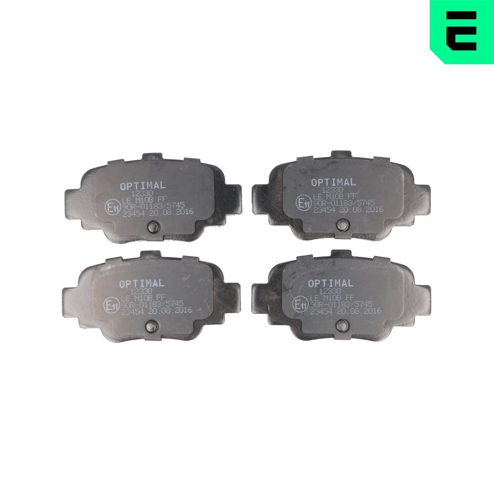 Гальмівні колодки дискові OPTIMAL BP12330 - zapix