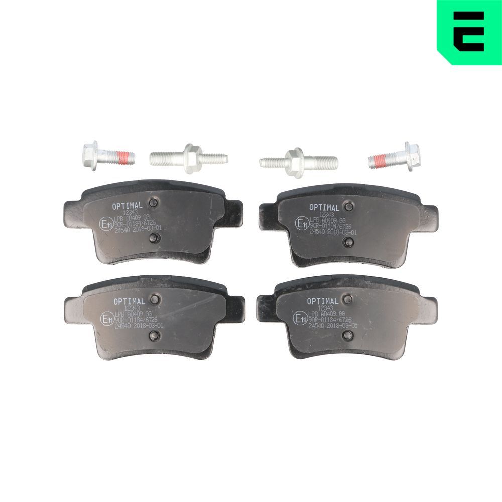 Гальмівні колодки дискові OPTIMAL BP12343 - zapix