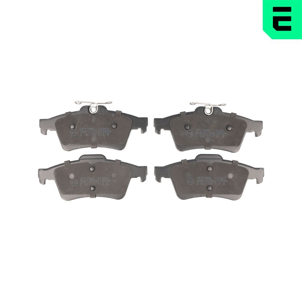 Гальмівні колодки дискові OPTIMAL BP12352 - zapix