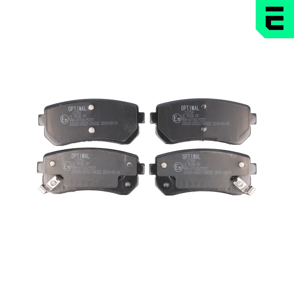 Гальмівні колодки дискові OPTIMAL BP12354 - zapix
