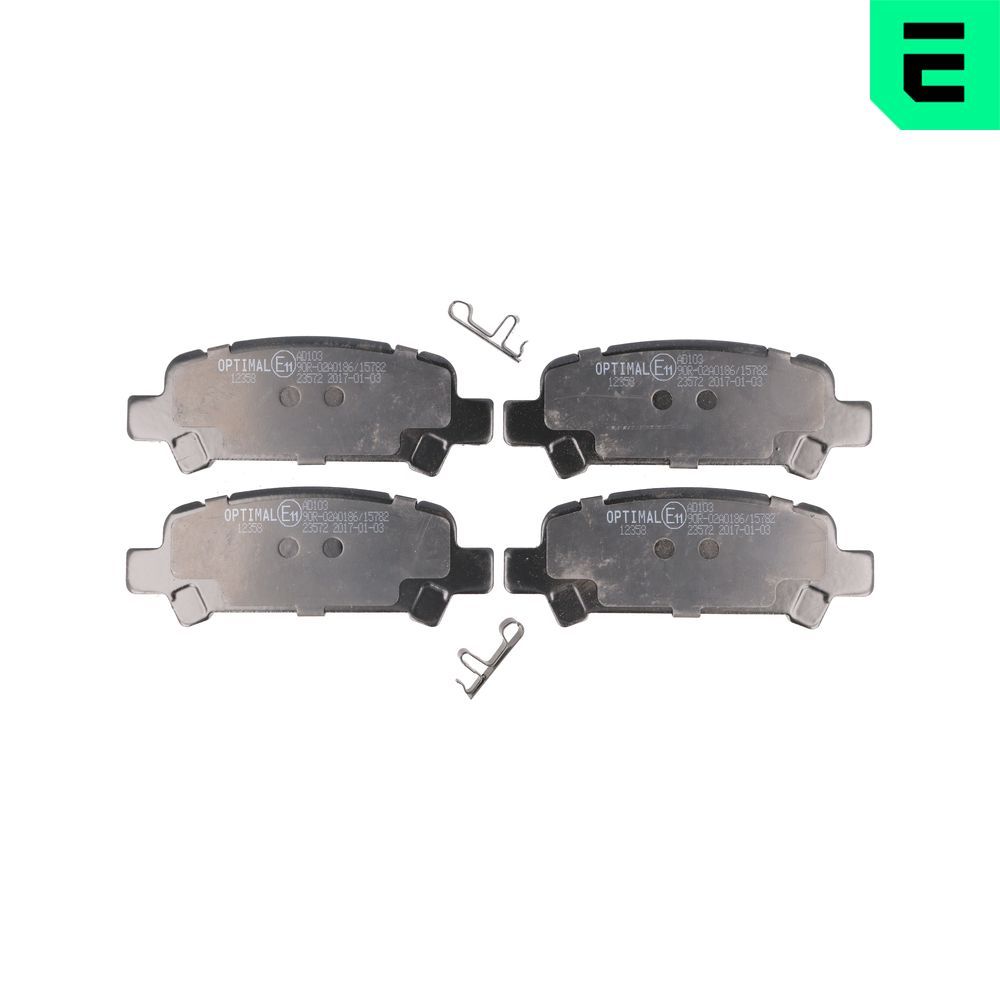 Гальмівні колодки дискові OPTIMAL BP12358 - zapix
