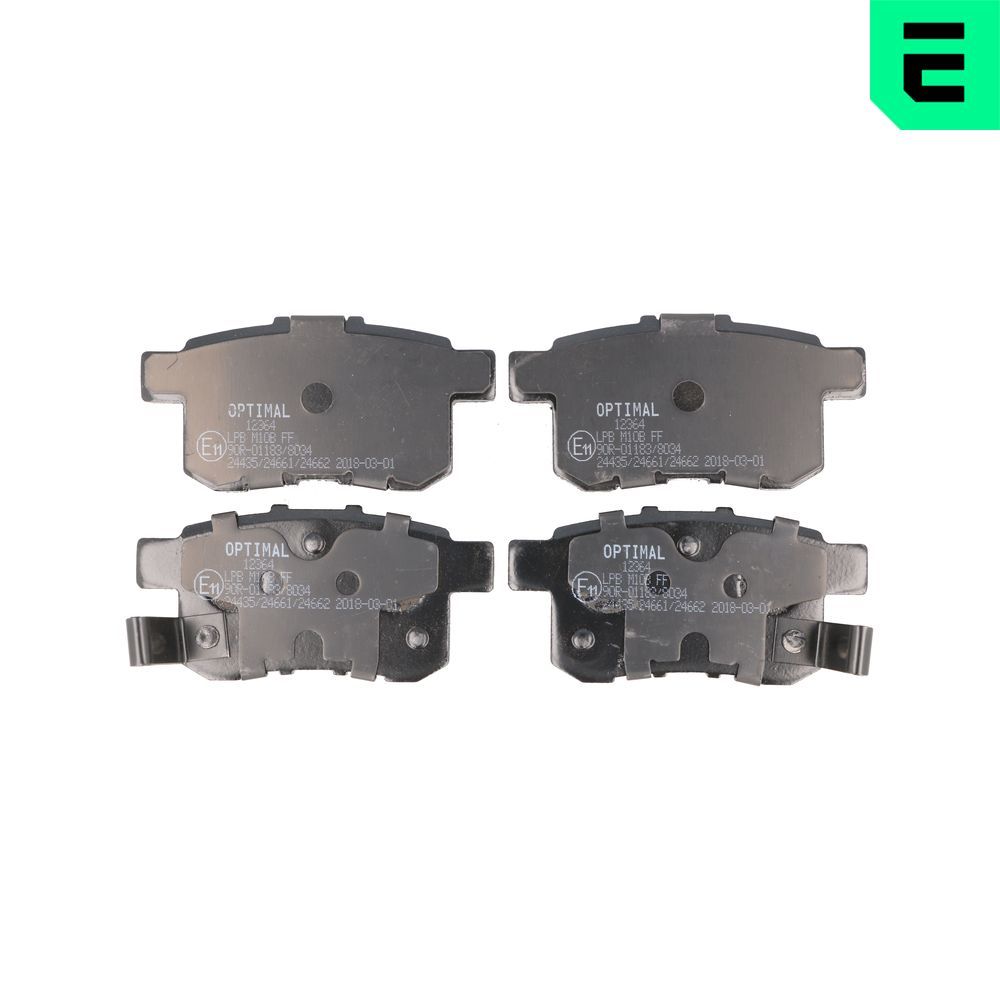Гальмівні колодки дискові OPTIMAL BP12364 - zapix