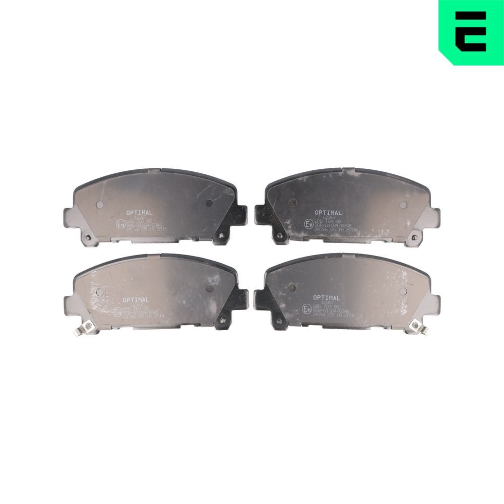 Гальмівні колодки дискові OPTIMAL BP12367 - zapix