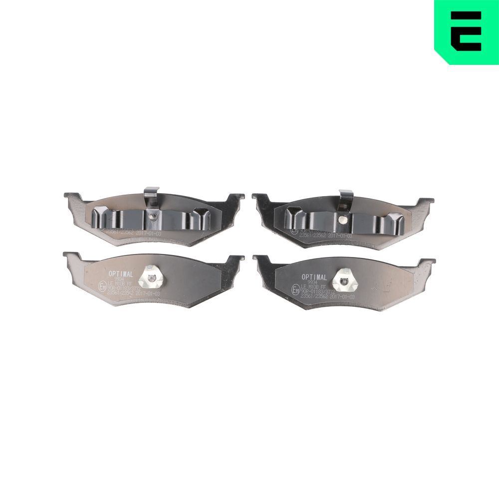 Гальмівні колодки дискові OPTIMAL BP09934 - zapix