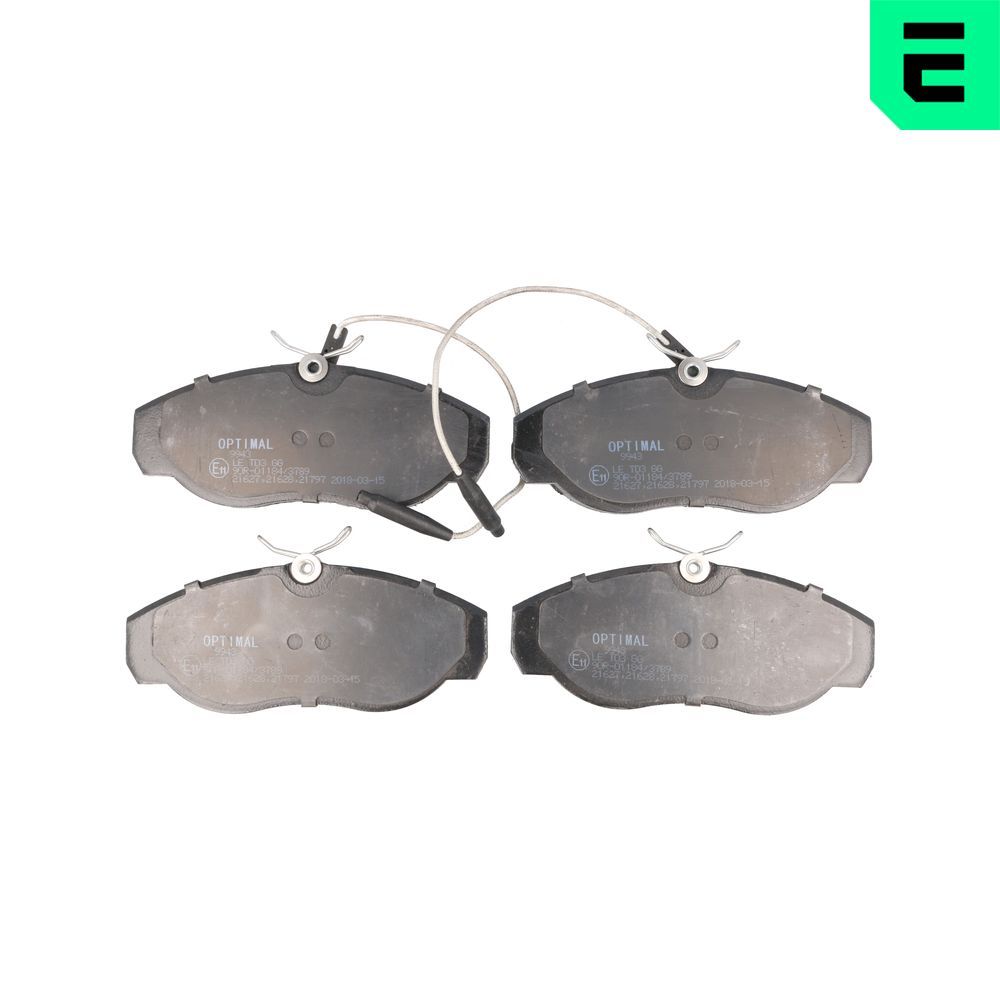 Гальмівні колодки дискові OPTIMAL BP09943 - zapix