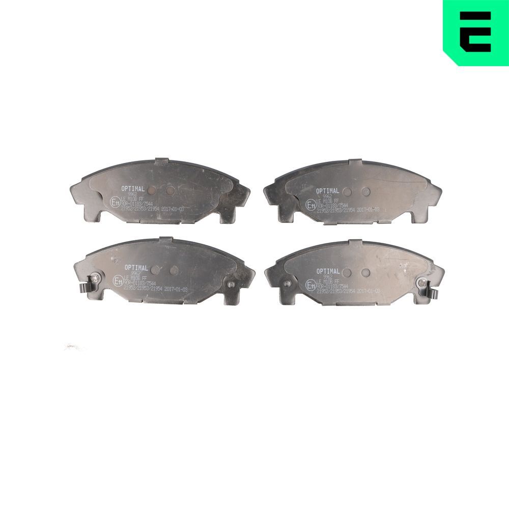 Гальмівні колодки дискові OPTIMAL BP09962 - zapix