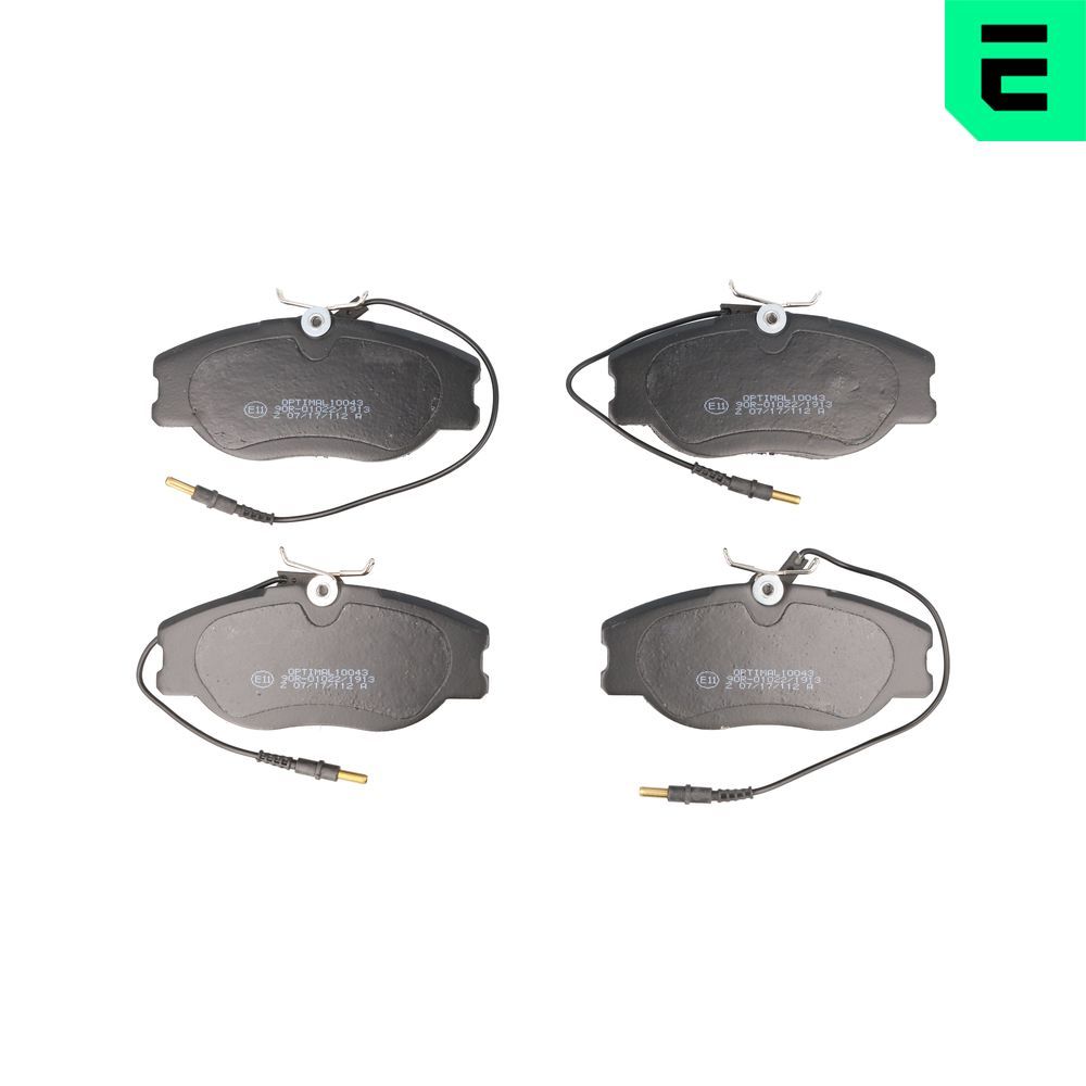 Гальмівні колодки дискові OPTIMAL BP10043 - zapix