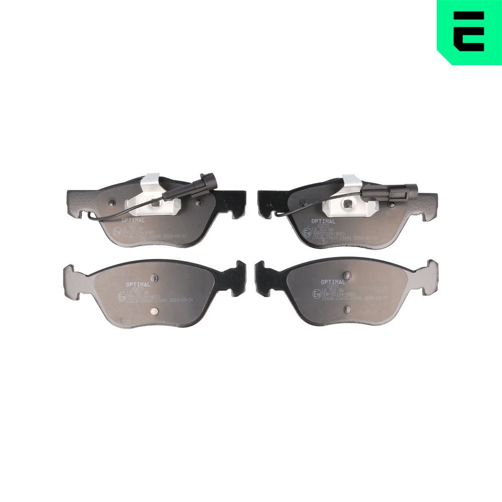Гальмівні колодки дискові OPTIMAL BP10073 - zapix