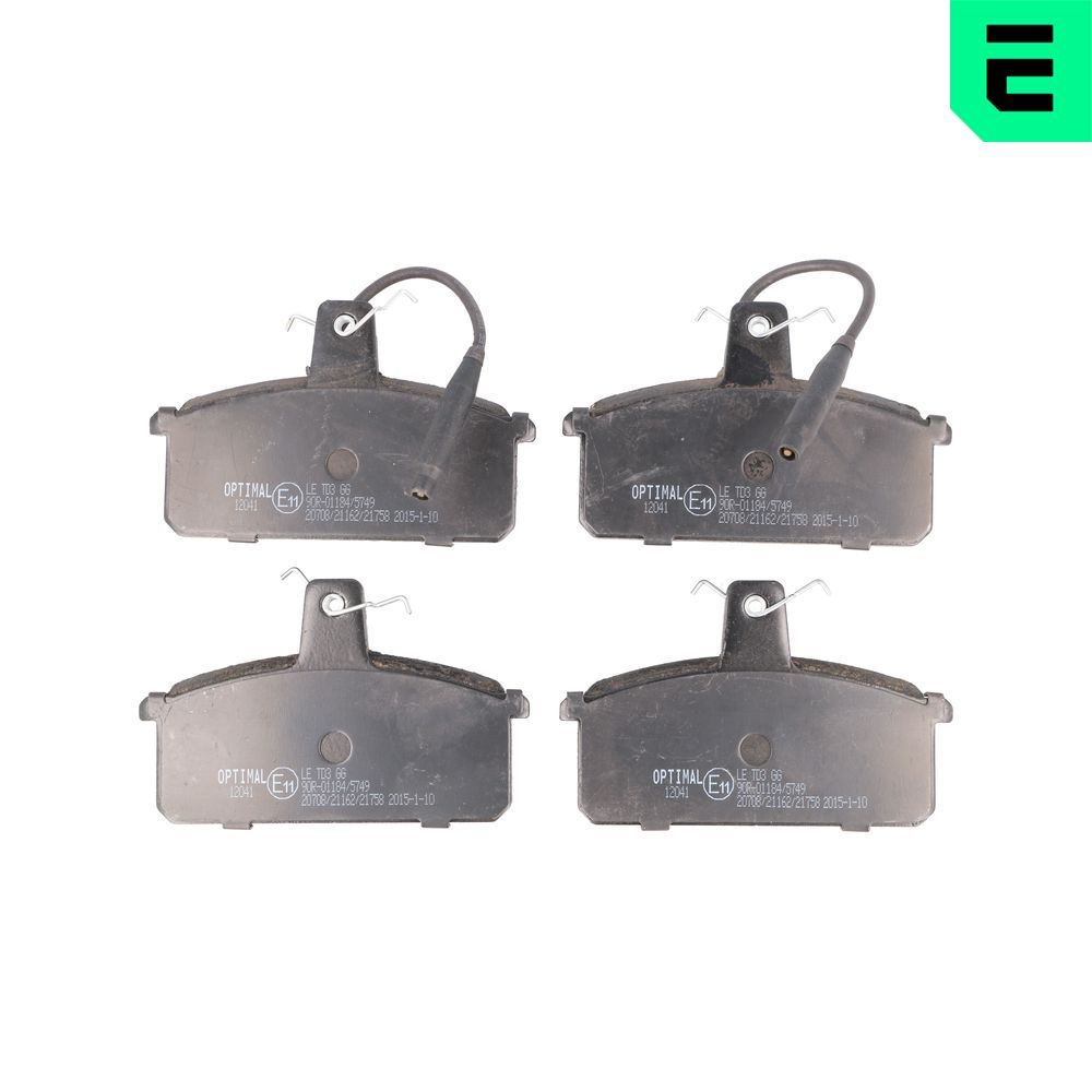 Гальмівні колодки дискові OPTIMAL BP12041 - zapix