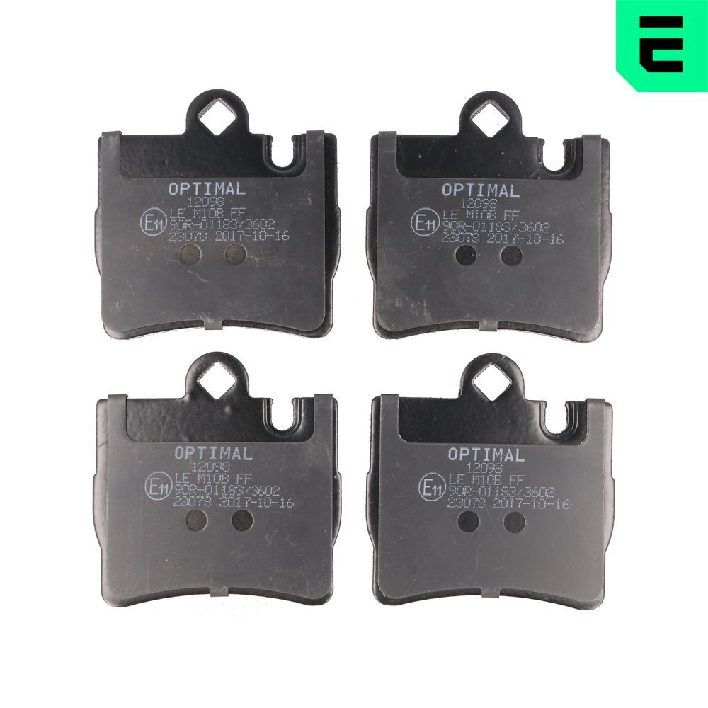 Гальмівні колодки дискові OPTIMAL BP12098 - zapix