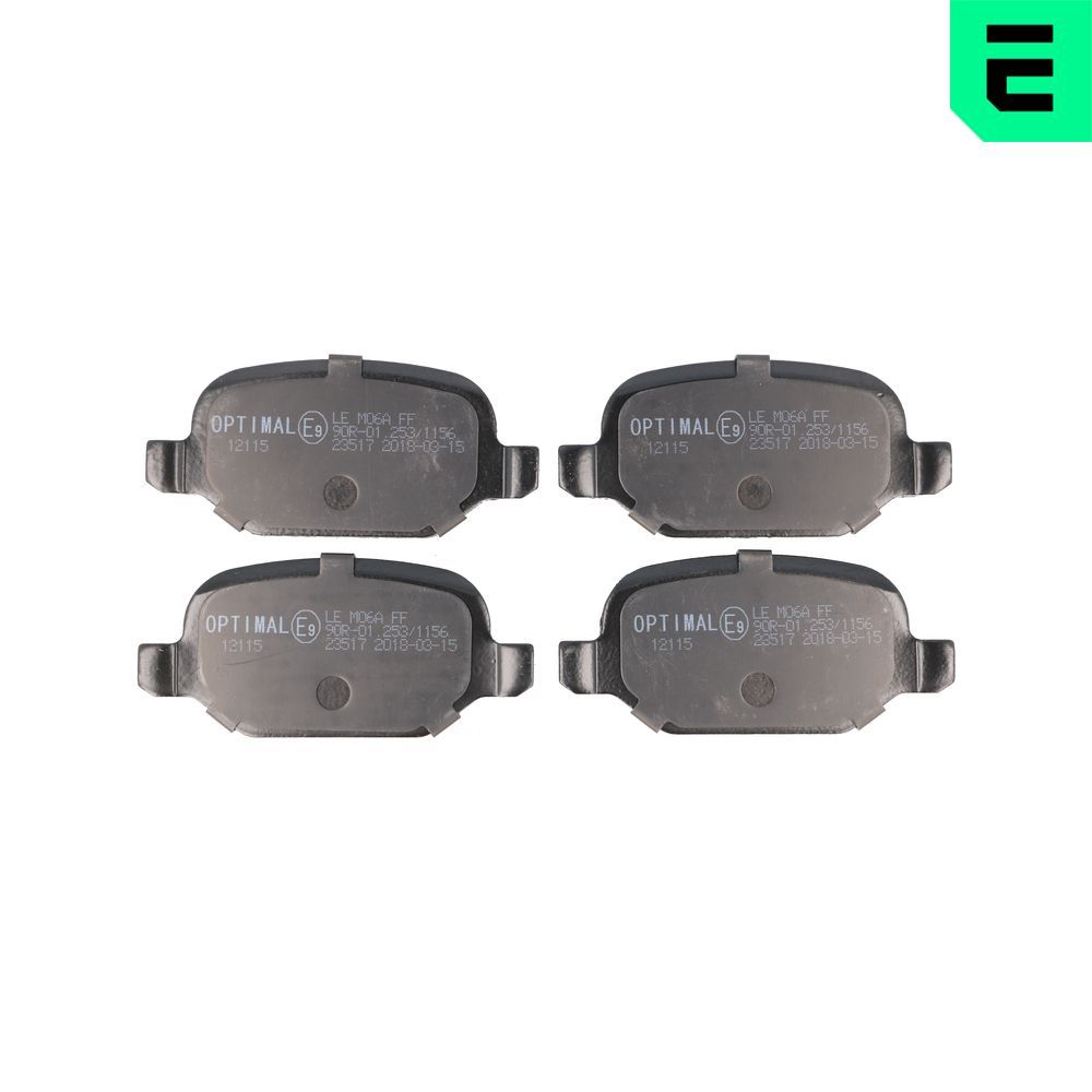 Гальмівні колодки дискові OPTIMAL BP12115 - zapix