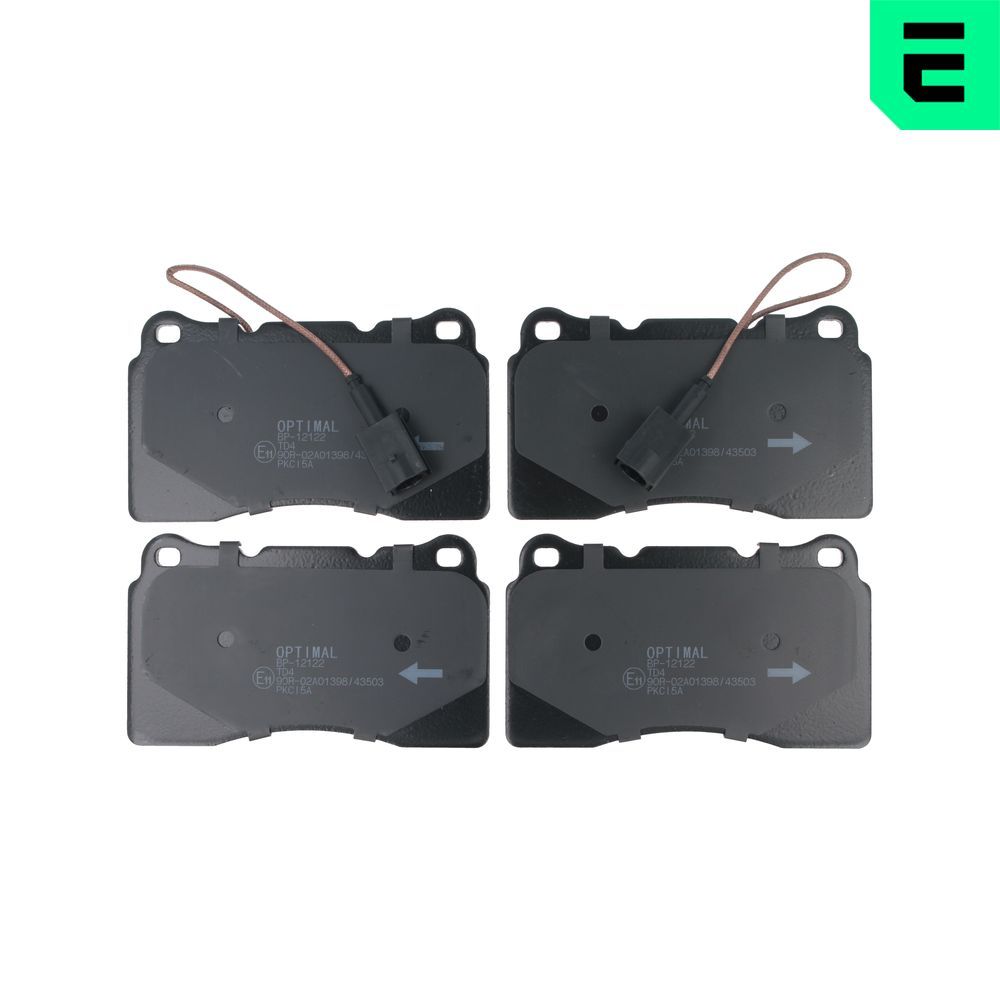 Гальмівні колодки дискові OPTIMAL BP12122 - zapix