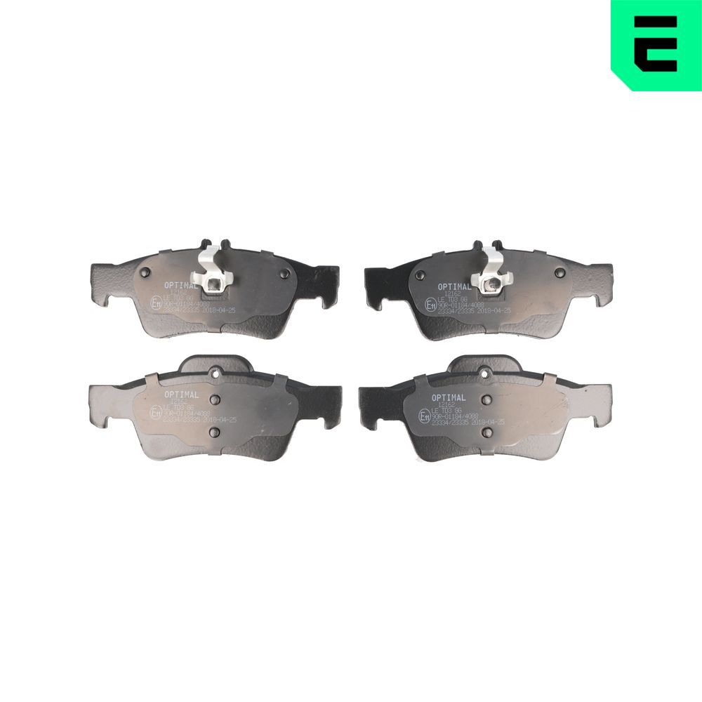Гальмівні колодки дискові OPTIMAL BP12162 - zapix