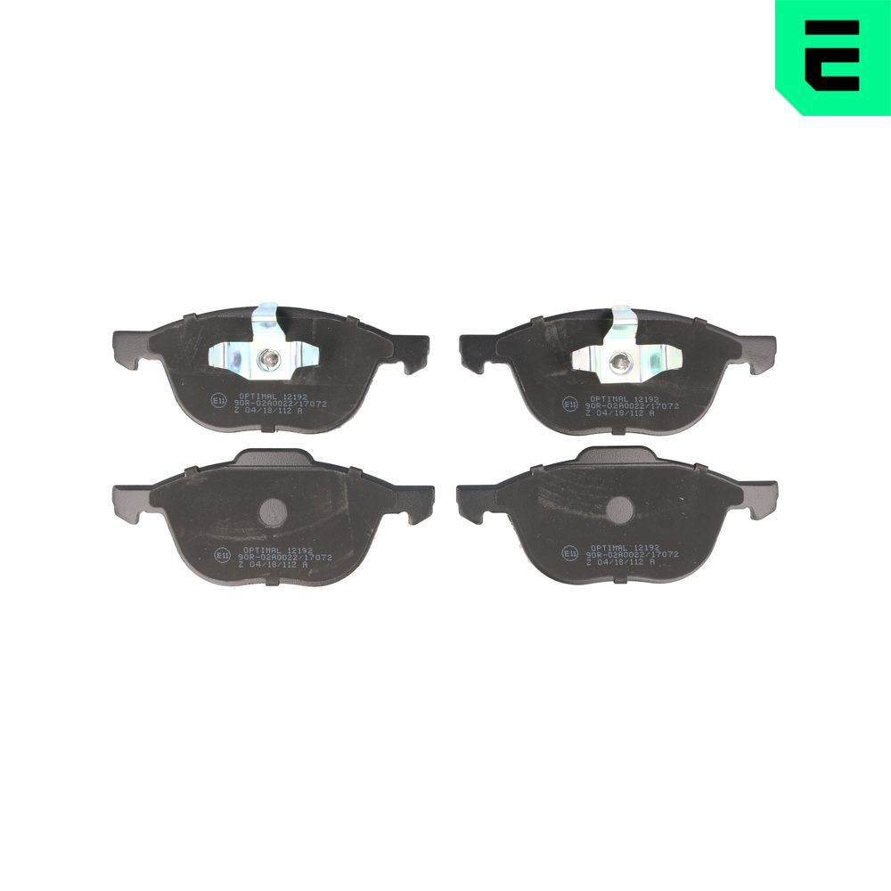 Гальмівні колодки дискові OPTIMAL BP12192 - zapix