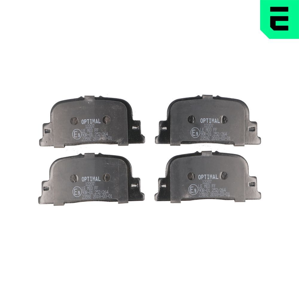Гальмівні колодки дискові OPTIMAL BP12207 - zapix