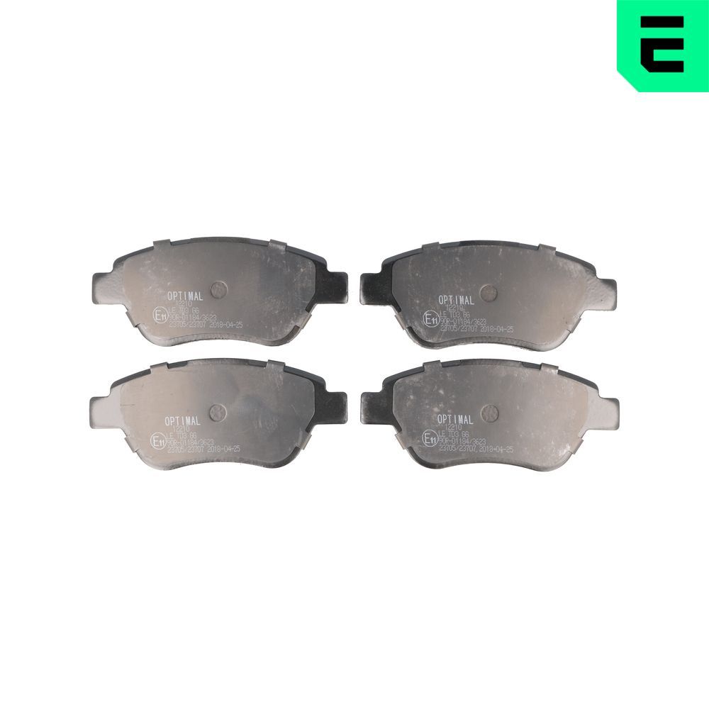 Гальмівні колодки дискові OPTIMAL BP12210 - zapix
