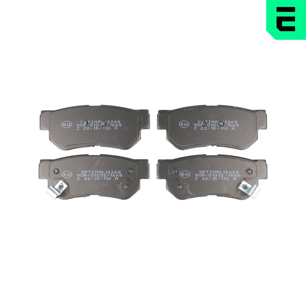 Гальмівні колодки дискові OPTIMAL BP12268 - zapix