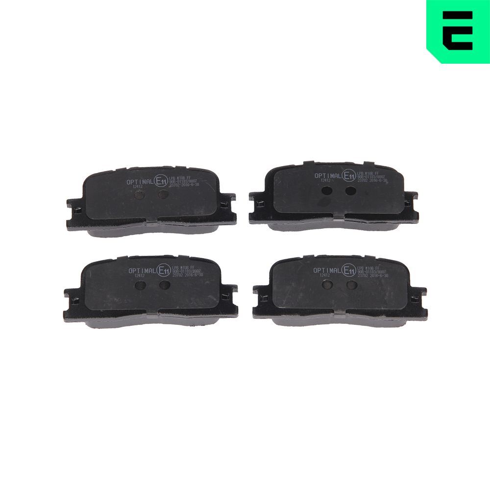 Гальмівні колодки дискові OPTIMAL BP12412 - zapix