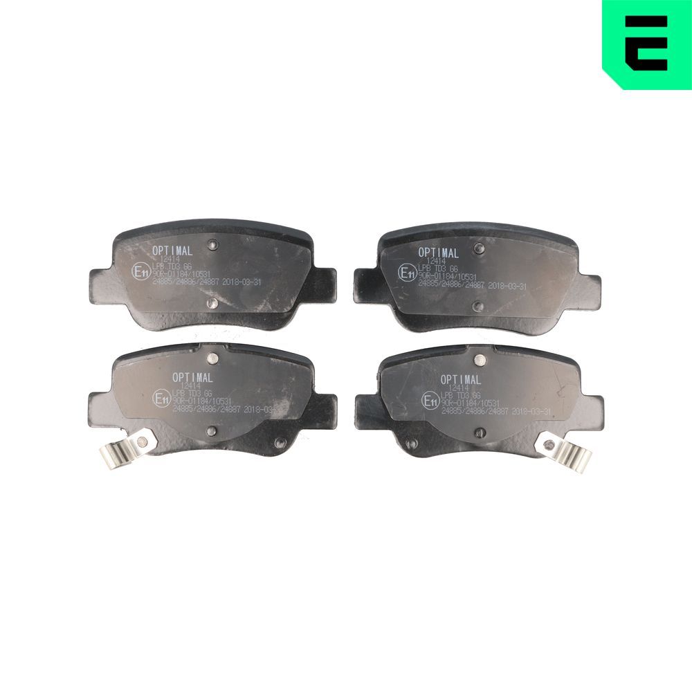 Гальмівні колодки дискові OPTIMAL BP12414 - zapix
