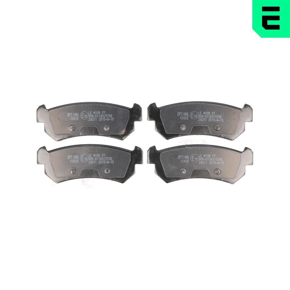 Гальмівні колодки дискові OPTIMAL BP12420 - zapix