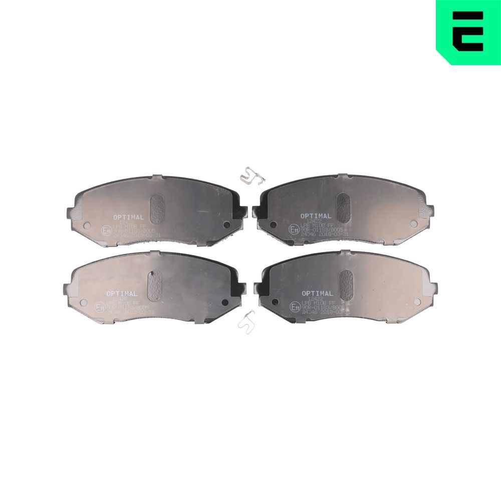 Гальмівні колодки дискові OPTIMAL BP12422 - zapix
