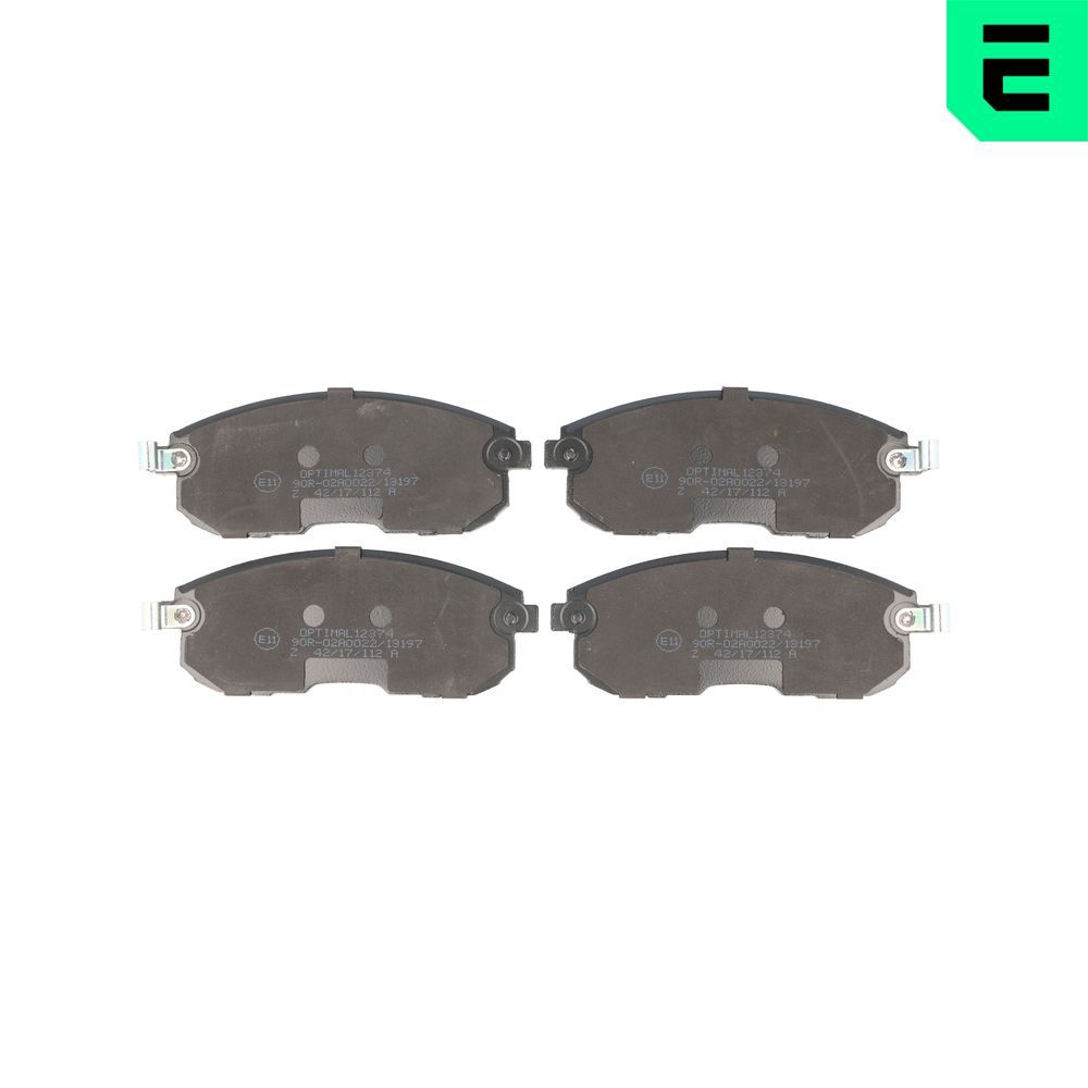 Гальмівні колодки дискові OPTIMAL BP12374 - zapix