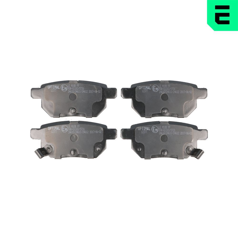 Гальмівні колодки дискові OPTIMAL BP12377 - zapix