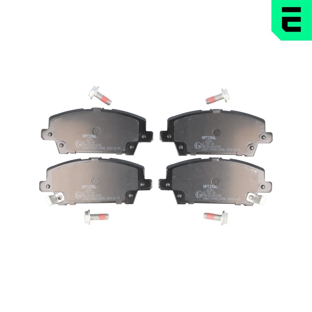 Гальмівні колодки дискові OPTIMAL BP12386 - zapix