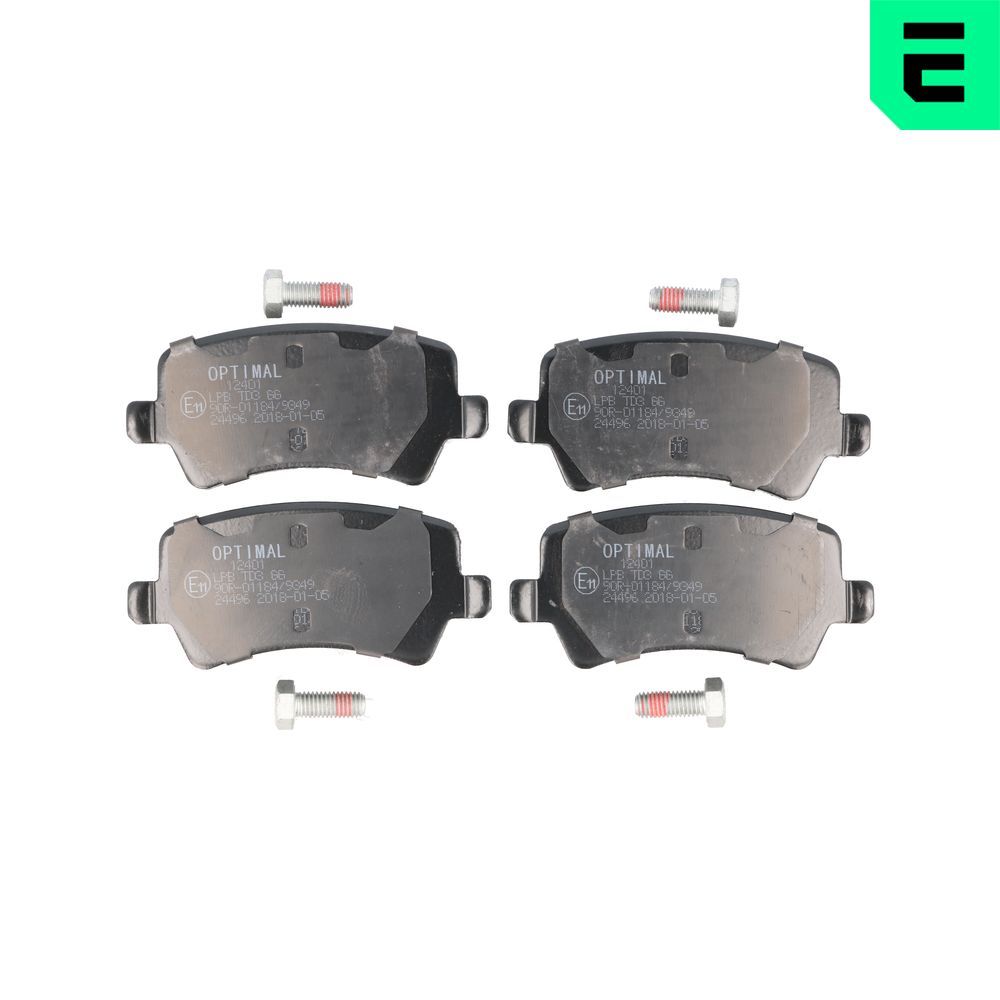 Гальмівні колодки дискові OPTIMAL BP12401 - zapix