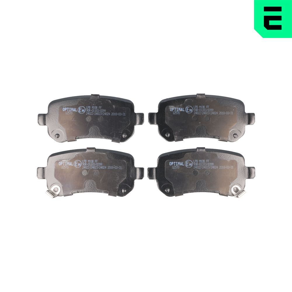 Гальмівні колодки дискові OPTIMAL BP12570 - zapix
